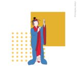 琉球古典舞踊 女踊り「諸屯」のイラスト