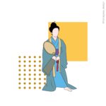 琉球古典舞踊　女踊り「本花風」 のイラスト