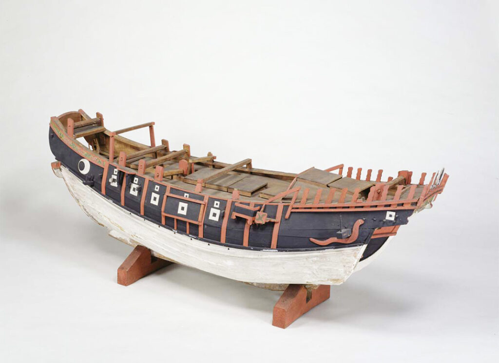 進貢船の模型