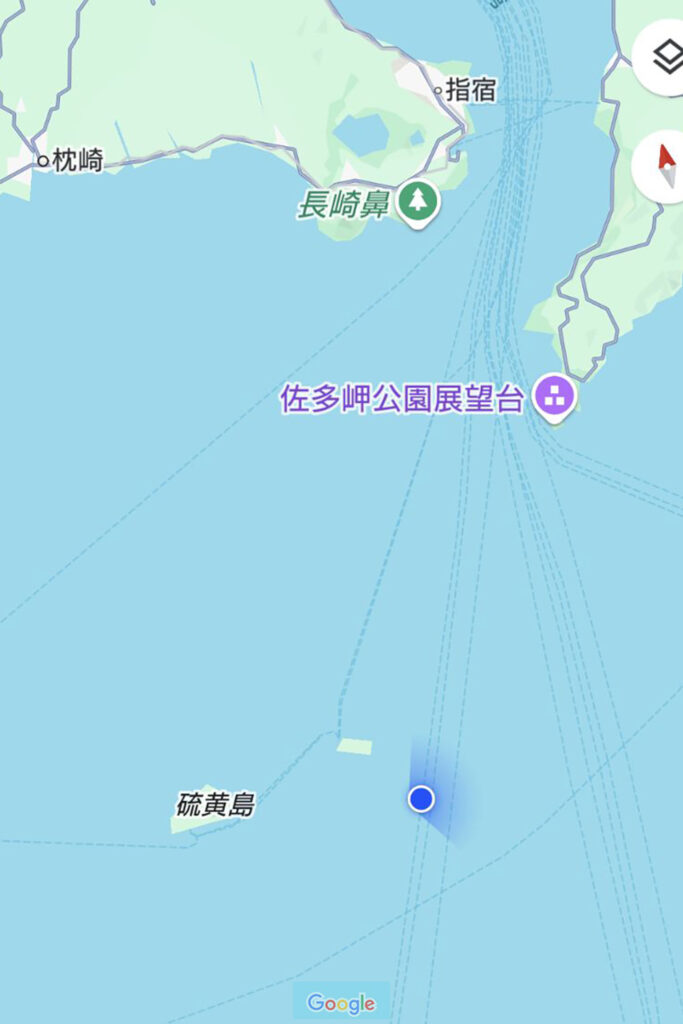 硫黄島の地図